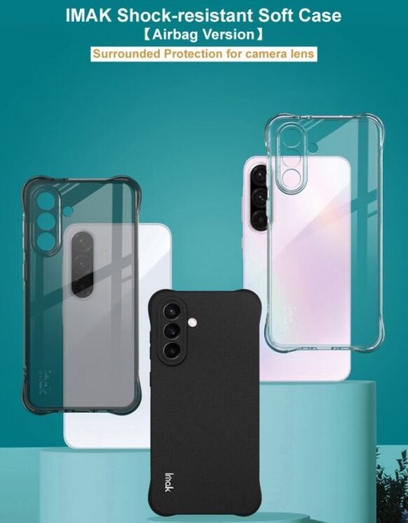 Защитный чехол IMAK Airbag MAX Case для Samsung Galaxy A36 (A366) - Black: фото 5 из 9
