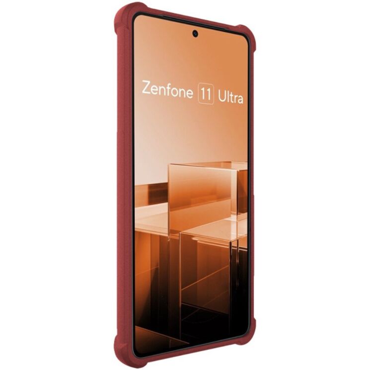 Защитный чехол IMAK Airbag Sand Case для ASUS Zenfone 11 Ultra - Red: фото 4 из 9