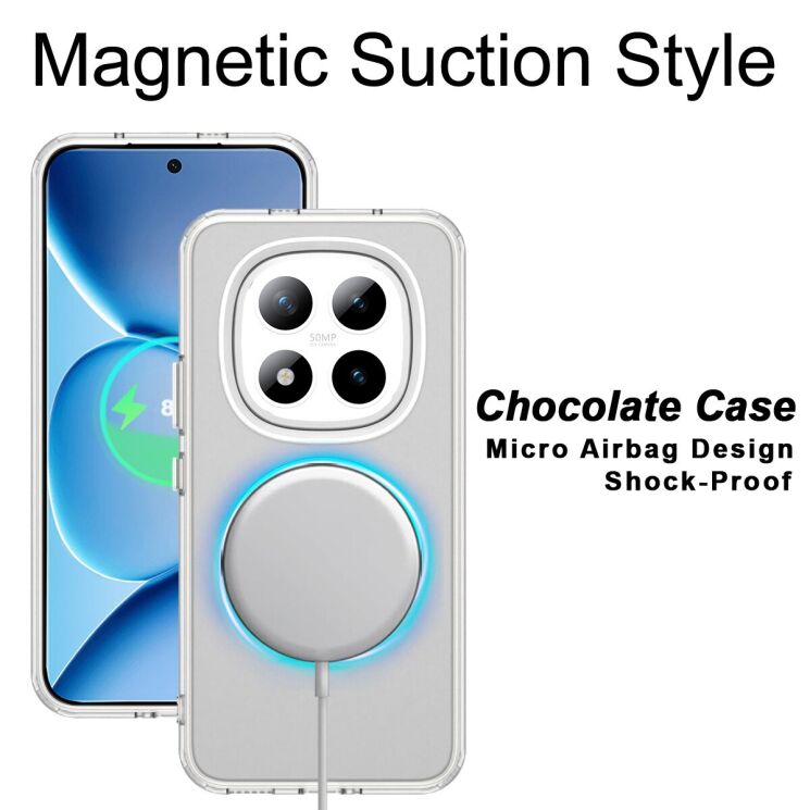 Защитный чехол IMAK Candy Series Magnetic для Xiaomi Redmi Note 15 Pro Plus / Poco M8 Pro 5G - White: фото 2 из 9