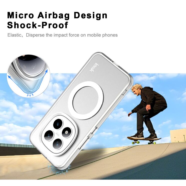 Защитный чехол IMAK Candy Series Magnetic для Xiaomi Redmi Note 15 Pro Plus / Poco M8 Pro 5G - White: фото 5 из 9