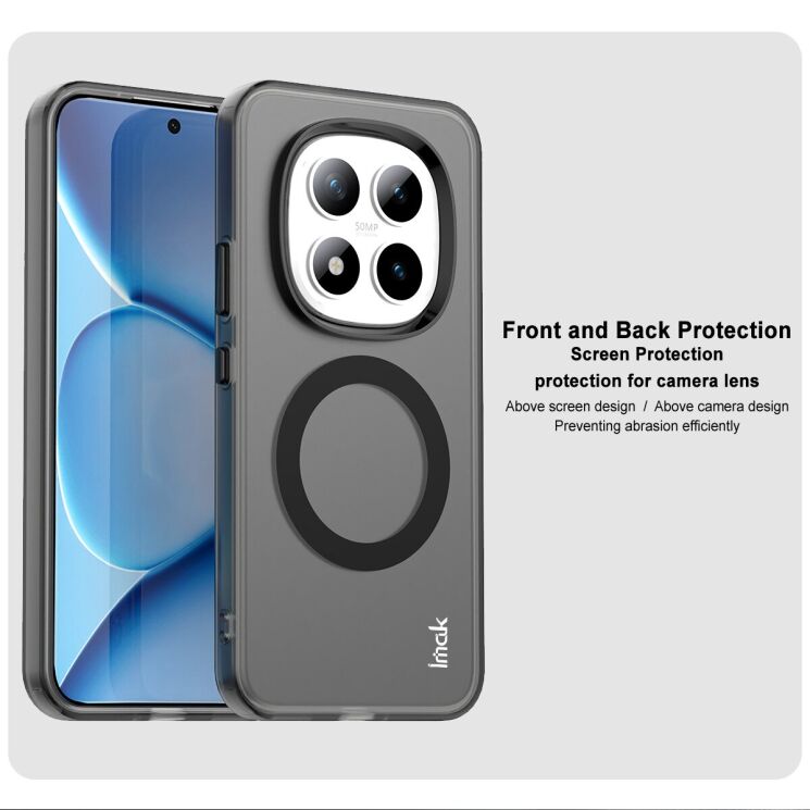 Защитный чехол IMAK Candy Series Magnetic для Xiaomi Redmi Note 15 Pro Plus / Poco M8 Pro 5G - White: фото 7 из 9