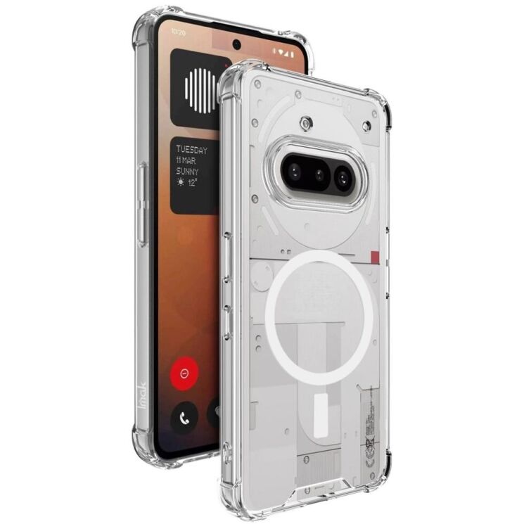 Защитный чехол IMAK Space Shield MagSafe для Nothing Phone (3a) - Transparent: фото 2 из 10