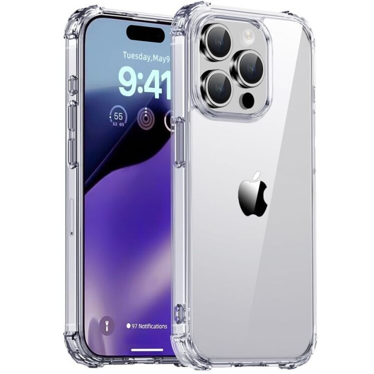 Защитный чехол IPAKY Airbag Series для Apple iPhone 15 Pro - Transparent: фото 1 из 11