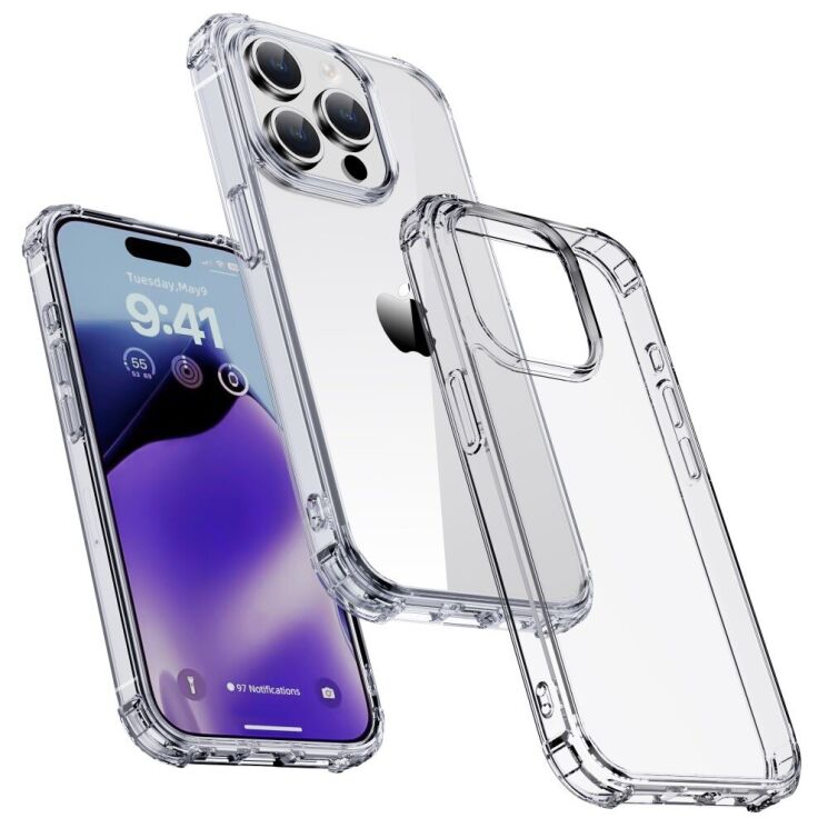 Защитный чехол IPAKY Airbag Series для Apple iPhone 15 Pro - Transparent: фото 10 из 11
