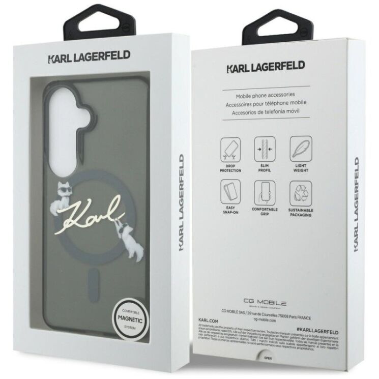 Защитный чехол Karl Lagerfeld IML Choupettes Karl Script Logo MagSafe для Samsung Galaxy S26 (KLHMS26S5HKSCAK) - Black (412000B) Защитный чехол Karl Lagerfeld IML Choupettes Karl Script Logo MagSafe для Samsung Galaxy S26 (KLHMS26S5HKSCAK) - Black: фото 8 из 8