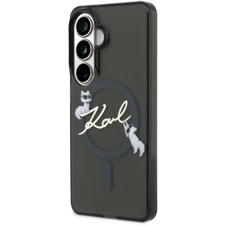 Защитный чехол Karl Lagerfeld IML Choupettes Karl Script Logo MagSafe для Samsung Galaxy S26 (KLHMS26S5HKSCAK) - Black (412000B) Защитный чехол Karl Lagerfeld IML Choupettes Karl Script Logo MagSafe для Samsung Galaxy S26 (KLHMS26S5HKSCAK) - Black: фото 2 из 8