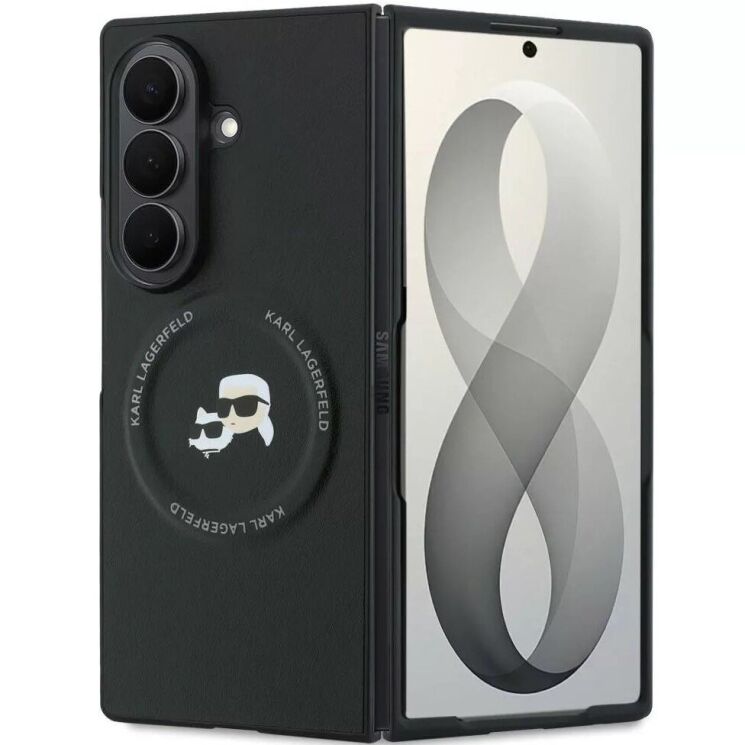 Защитный чехол Karl Lagerfeld Karl&Choupette Pins MagSafe для Samsung Galaxy Fold 8 Ultra (KLHMZFD8PSMLRKCK) - Black (424097B) Защитный чехол Karl Lagerfeld Karl&Choupette Pins MagSafe для Samsung Galaxy Fold 8 Ultra (KLHMZFD8PSMLRKCK) - Black: фото 1 из 7