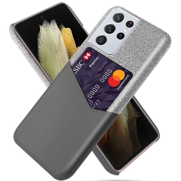 Защитный чехол KSQ Business Pocket для Samsung Galaxy S21 Ultra (G998) - Grey: фото 1 из 4