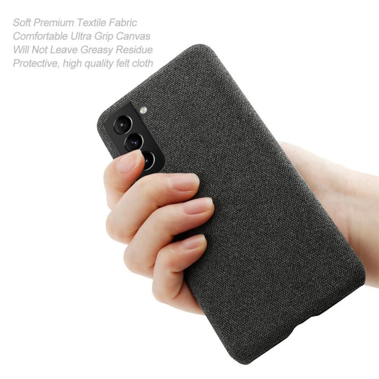 Защитный чехол KSQ Cloth Style для Samsung Galaxy S22 Plus - Black: фото 4 из 6