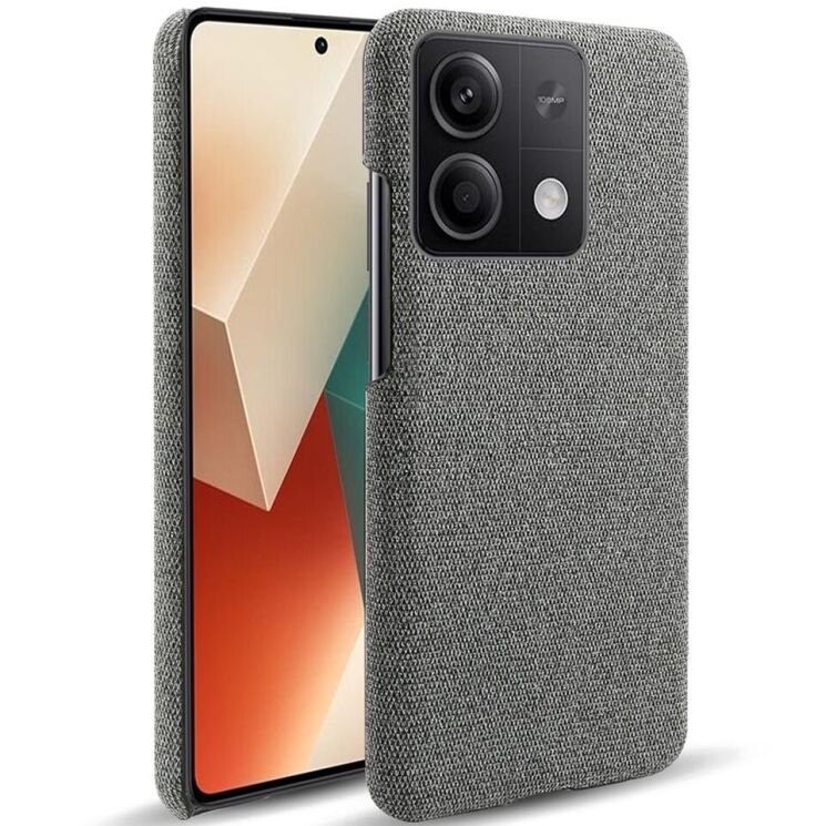 Захисний чохол KSQ Cloth Style для Xiaomi Redmi Note 13 5G - Gray: фото 1 з 5