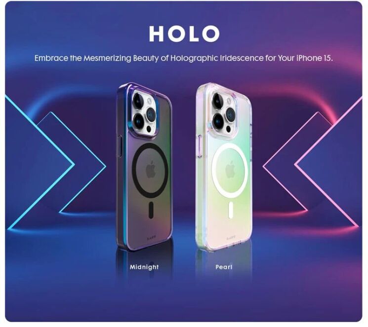 Защитный чехол Laut HOLO для Apple iPhone 15 - Black: фото 5 из 8