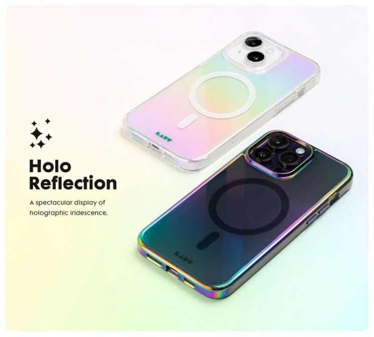 Защитный чехол Laut HOLO для Apple iPhone 15 - Black: фото 6 из 8