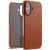 Защитный чехол MELKCO Leather Back Cover (with MagSafe Support) для Apple iPhone 16 Plus - Brown: фото 1 из 5