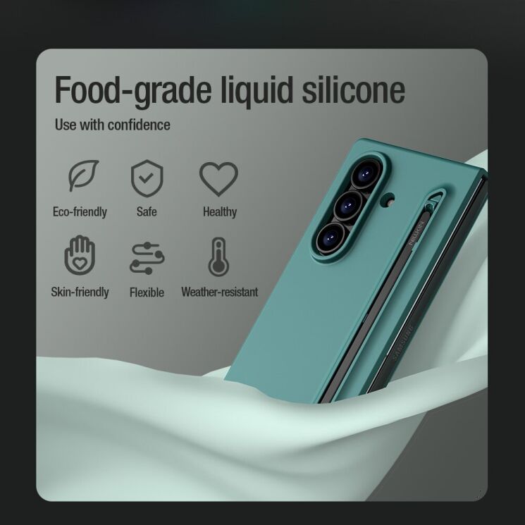Захисний чохол NILLKIN Flex Pure Fold (S Pen) для Samsung Galaxy Fold 7 - Green: фото 7 з 18