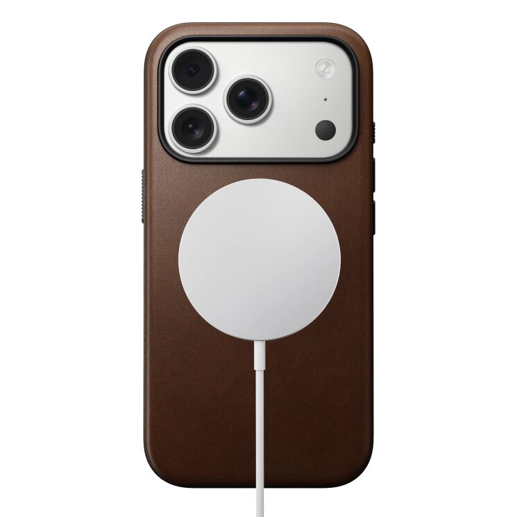 Защитный чехол Nomad Modern Leather Case для iPhone 17 Pro (NM014322858) - Brown: фото 2 из 12