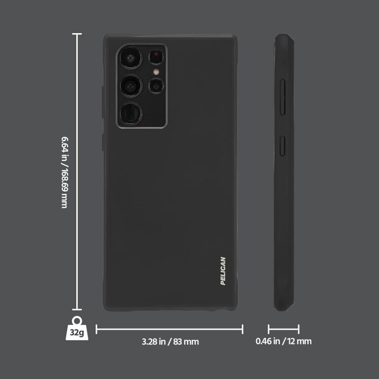 Защитный чехол Pelican Ranger для Samsung Galaxy S22 Ultra (S908) - Black: фото 5 из 9