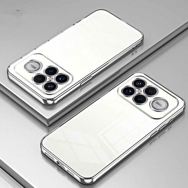 Защитный чехол Reframe Electroplating Frame для Xiaomi Poco F8 Ultra - Silver: фото 2 из 7