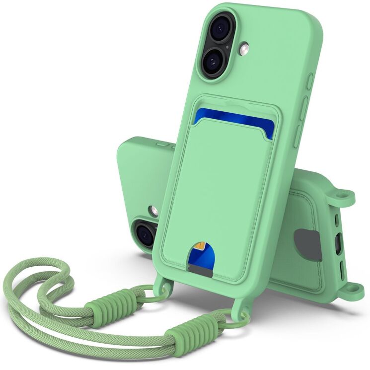 Захисний чохол Reframe Silicone Holder для Apple iPhone 17 - Green: фото 1 з 7