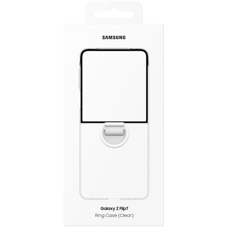 Защитный чехол Ring Case (Clear) для Samsung Galaxy Flip 7 (EF-QF766CTEGUA) - Transparent: фото 7 из 7