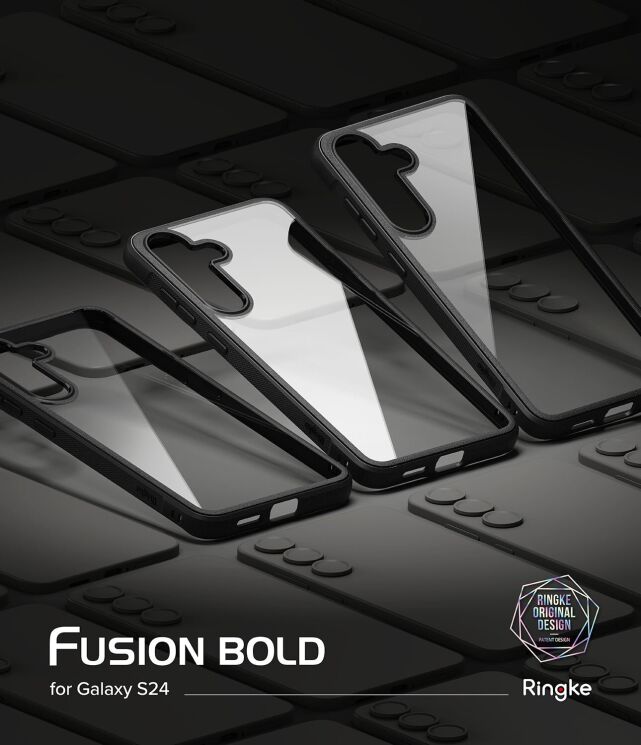 Защитный чехол Ringke Fusion Bold для Samsung Galaxy S25 (S931) 8800274968233 - Black: фото 2 из 14