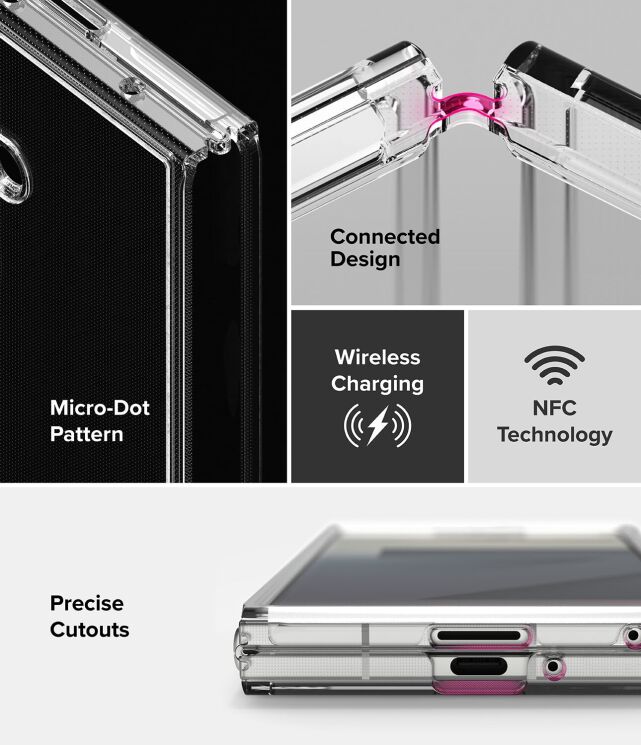 Защитный чехол Ringke Fusion (FF) для Samsung Galaxy Fold 7 (8800293855255) - Clear: фото 18 из 21