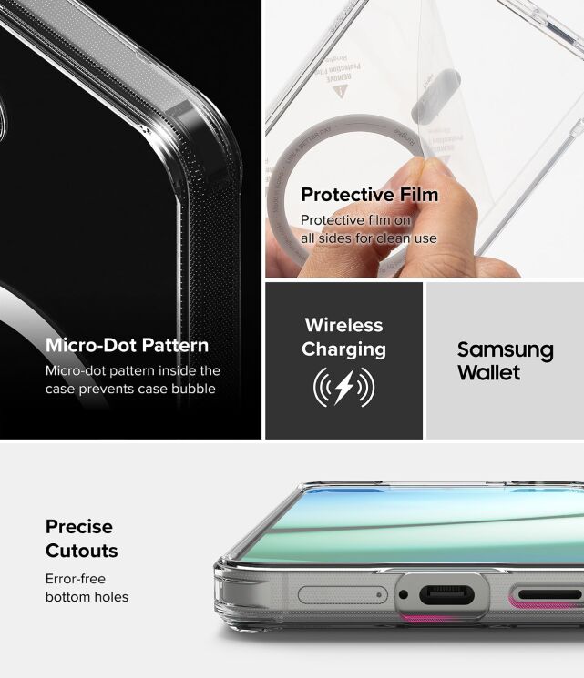 Защитный чехол Ringke Fusion Magnetic для Samsung Galaxy S25 (S931) 8800274968103 - Clear: фото 13 из 16