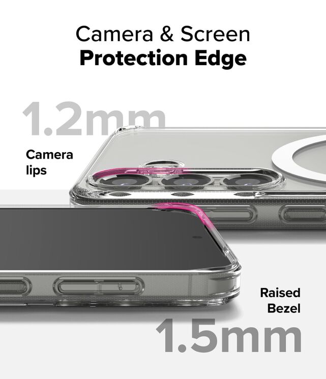 Защитный чехол Ringke Fusion Magnetic для Samsung Galaxy S25 (S931) 8800274968103 - Clear: фото 9 из 16