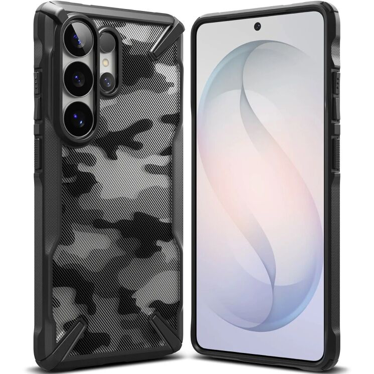 Защитный чехол Ringke Fusion X для Samsung Galaxy S26 Ultra (S948) 8800328814639 - Camo Black: фото 1 из 15