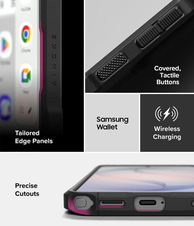 Защитный чехол Ringke Onyx Alfa для Samsung Galaxy S26 Ultra (S948) 8800328816084 - Black: фото 13 из 15