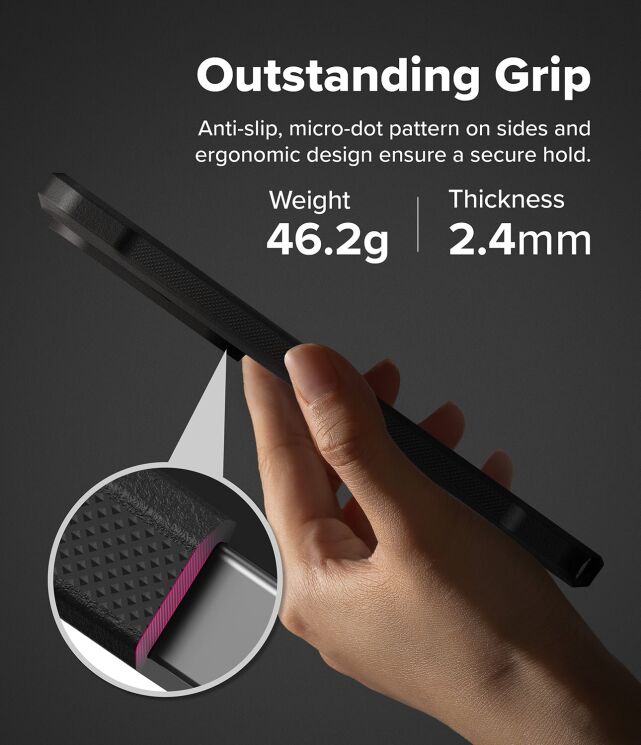 Защитный чехол Ringke Onyx Alfa для Samsung Galaxy S26 Ultra (S948) 8800328816084 - Black: фото 9 из 15