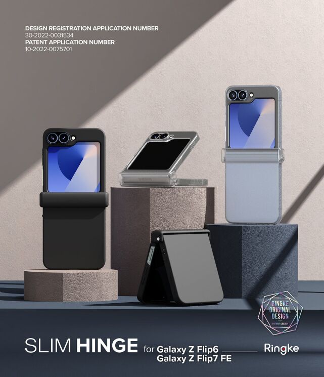 Захисний чохол Ringke Slim Hinge для Samsung Galaxy Flip 7 FE / Flip 6 (8809961788277) - Black: фото 2 з 20