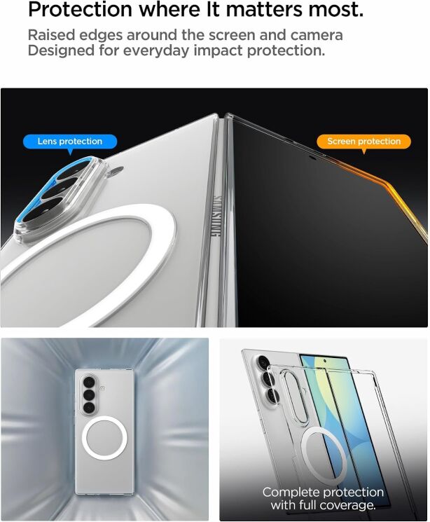 Защитный чехол Spigen AirSkin (MagFit) для Samsung Galaxy Fold 8 Ultra (ACS11505) - Clear (424075C) Защитный чехол Spigen AirSkin (MagFit) для Samsung Galaxy Fold 8 Ultra (ACS11505) - Clear: фото 11 из 14