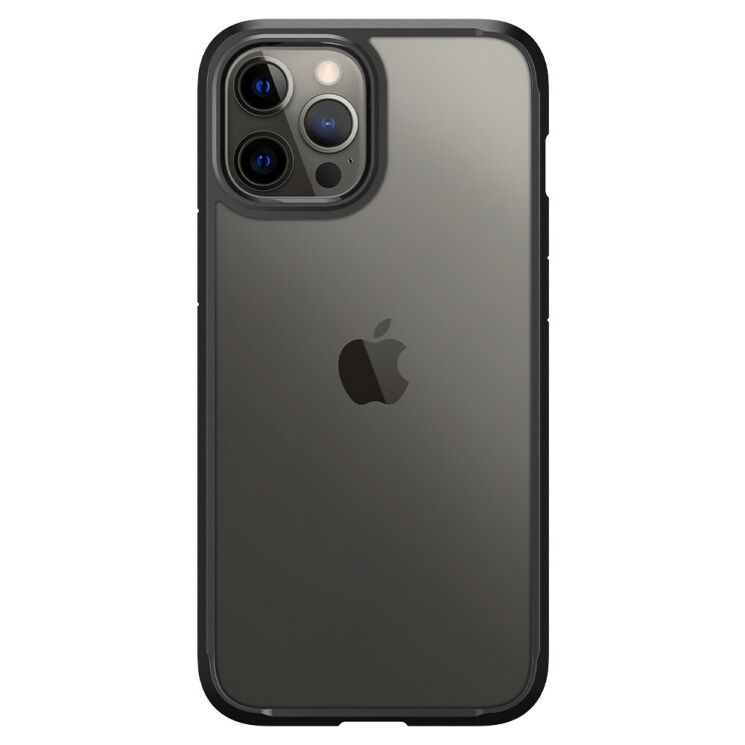 Защитный чехол Spigen (SGP) Crystal Hybrid для Apple iPhone 12 Pro Max - Matte Black: фото 2 из 8