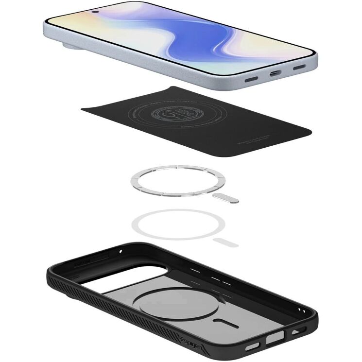 Захисний чохол Spigen (SGP) Liquid Air (MagFit) для Google Pixel 10 Pro XL (ACS09718) - Matte Black: фото 7 з 16