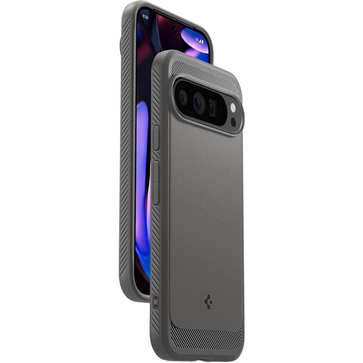 Защитный чехол Spigen (SGP) Rugged Armor для Google Pixel 9 Pro XL - Marble Grey: фото 5 из 16