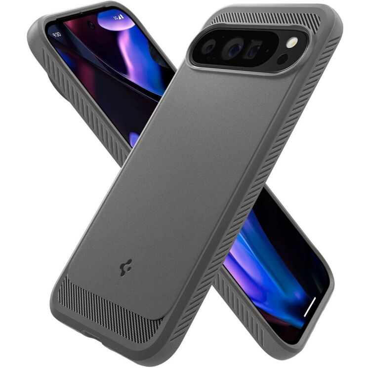 Защитный чехол Spigen (SGP) Rugged Armor для Google Pixel 9 Pro XL - Marble Grey: фото 3 из 16