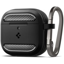 Защитный чехол Spigen (SGP) Rugged Armor (FH) для Apple AirPods 4 - Black: фото 1 из 15