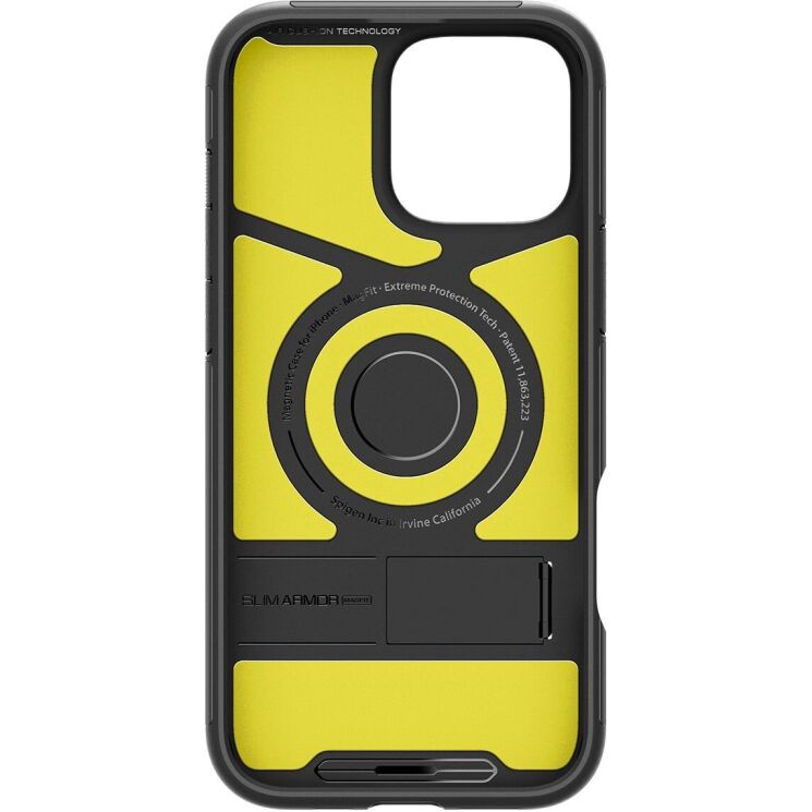 Защитный чехол Spigen (SGP) Slim Armor (MagFit) для Apple iPhone 16 Pro - Black: фото 6 из 17