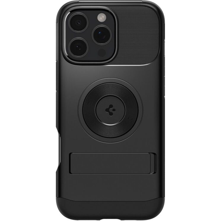Защитный чехол Spigen (SGP) Slim Armor (MagFit) для Apple iPhone 16 Pro - Black: фото 2 из 17