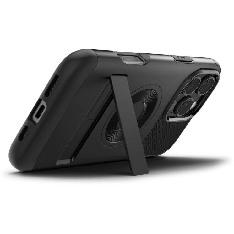 Защитный чехол Spigen (SGP) Slim Armor (MagFit) для Apple iPhone 16 Pro - Black: фото 3 из 17