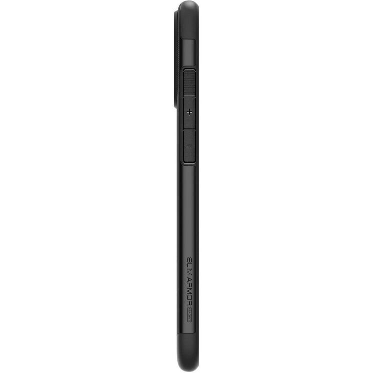 Защитный чехол Spigen (SGP) Slim Armor (MagFit) для Apple iPhone 16 Pro - Black: фото 11 из 17