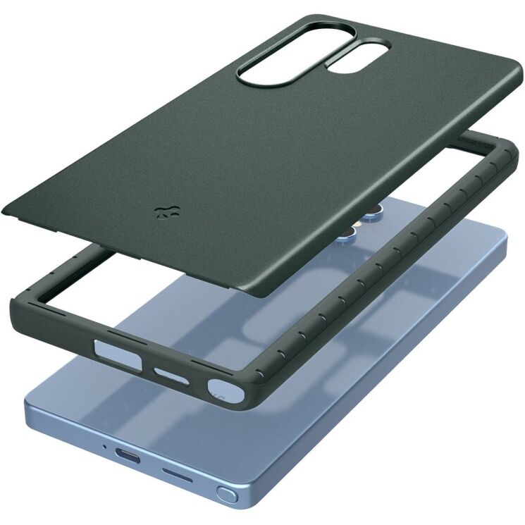 Защитный чехол Spigen (SGP) Thin Fit (MagFit) для Samsung Galaxy S25 Ultra (S938) ACS08947 - Abyss Green: фото 4 из 17