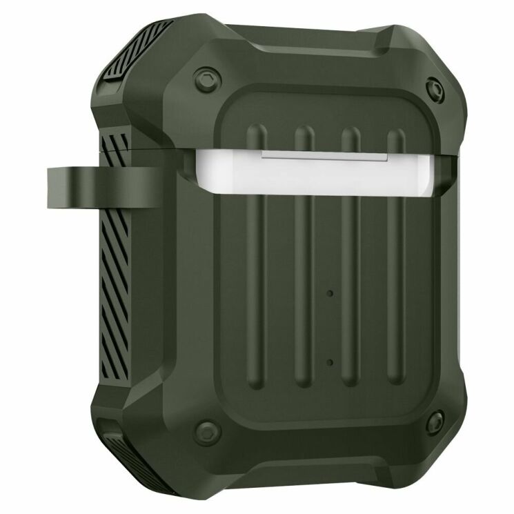 Защитный чехол Spigen (SGP) Tough Armor для Apple AirPods 1 / 2 - Military Green: фото 7 из 14