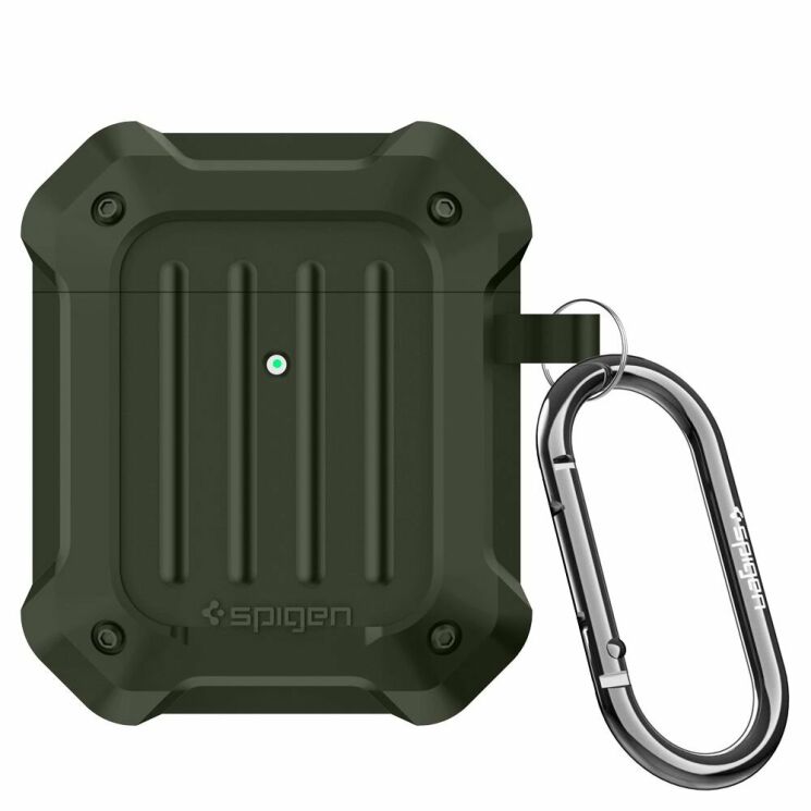 Защитный чехол Spigen (SGP) Tough Armor для Apple AirPods 1 / 2 - Military Green: фото 5 из 14