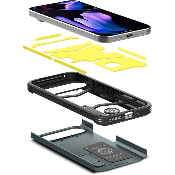Защитный чехол Spigen (SGP) Tough Armor для Google Pixel 9 / 9 Pro - Abyss Green: фото 5 из 16