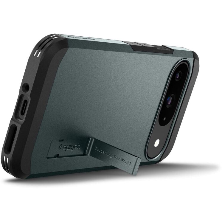 Защитный чехол Spigen (SGP) Tough Armor для Google Pixel 9 / 9 Pro - Abyss Green: фото 9 из 16