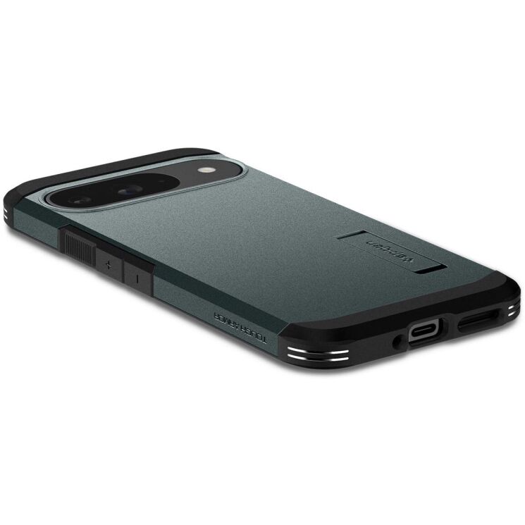 Защитный чехол Spigen (SGP) Tough Armor для Google Pixel 9 / 9 Pro - Abyss Green: фото 8 из 16