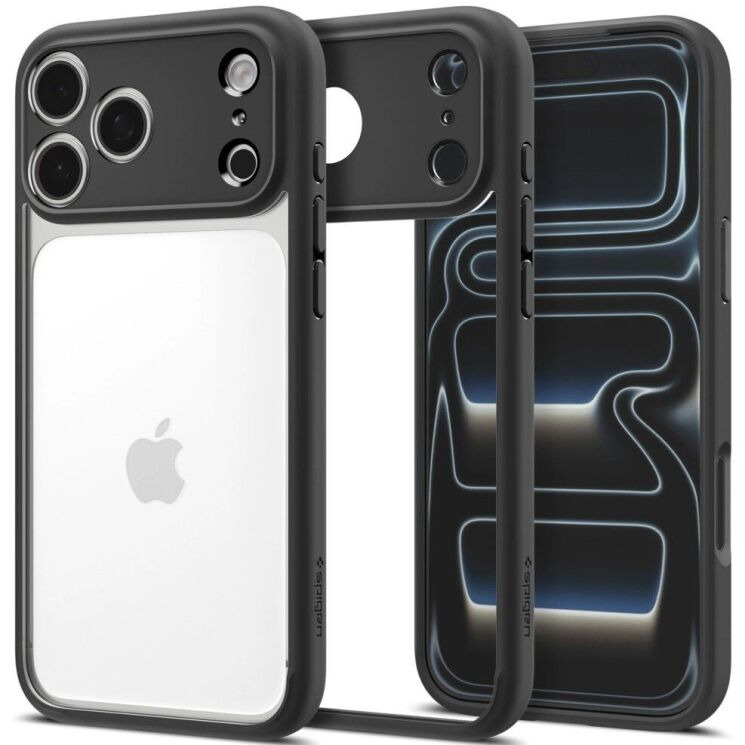 Защитный чехол Spigen Ultra Hybrid для iPhone 18 Pro Max (ACS12117) - Matte Black (440308MB) Защитный чехол Spigen Ultra Hybrid для iPhone 18 Pro Max (ACS12117) - Matte Black: фото 1 из 12