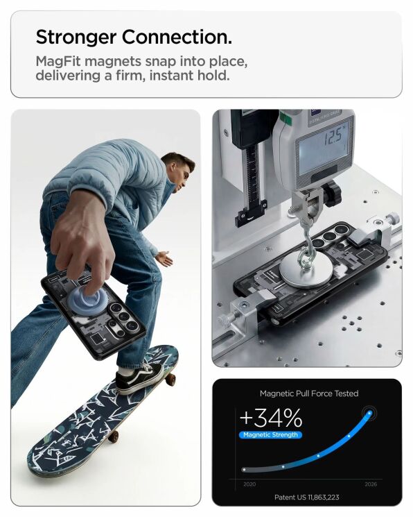 Захисний чохол Spigen Ultra Hybrid Zero One (MagFit) для Samsung Galaxy S26 Ultra (S948) ACS10683 - One White: фото 9 з 14