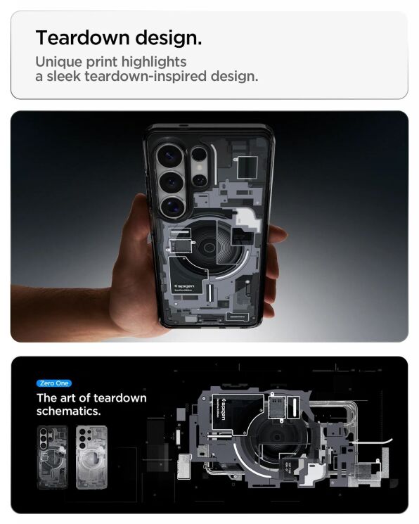 Захисний чохол Spigen Ultra Hybrid Zero One (MagFit) для Samsung Galaxy S26 Ultra (S948) ACS10683 - One White: фото 8 з 14